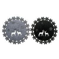 TORO PROSTÍRÁNÍ VÁNOČNÍ KULATÉ 36CM PLSTĚNÉ 2 ASSORT_hamashop