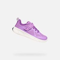 Fialové dívčí barefoot tenisky Geox Foot-run