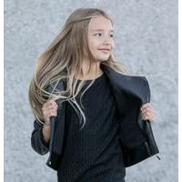 Unuo, Dětská softshellová bunda s fleecem Basic, Černá, Divočina