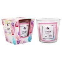 svíčka vonná 120g, CUKROVÁ VATA, parafín, DB, sklo