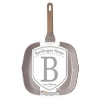 BERLINGERHAUS Grilovací pánev s titanovým povrchem 28 cm Taupe Nordic Collection BH-8335