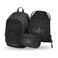 BAAGL SET 3 Core Batman černý: batoh, penál, sáček