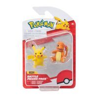 Pokémon akční figurky - 2 pack Asst (Charmander&Pikacu, Squirtle& Pikacu, Bulbusaur&Pikacu