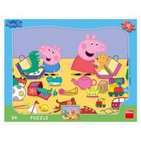 PEPPA PIG SI HRAJE 12 deskové tvary Puzzle