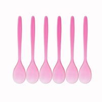 lžíce 6ks káva 14cm, sada, MIX BAREV, transp.plast