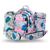 BAAGL SET 5 Skate Leafs: batoh, penál, sáček, ledvinka, obal na notebook