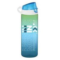 láhev 0,75l MOVING modrozel., nápitka+kryt, sport, plast