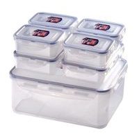 LOCKNLOCK Dóza na potraviny LOCK, set 7 ks, 5,5l/ 1l/ 350ml_hamashop