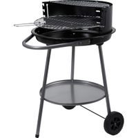 SIAKI HUISHOUD Gril na dřevěné uhlí na kolečkách 51 cm KO-C83000580