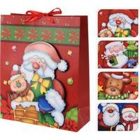 taška dárk. M, VÁNOČNÍ x x cm, mix druhů, papír