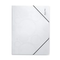 Sloha s gumou A4 Black and White bílá