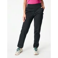 Unuo, Dámské softshellové kalhoty s fleecem pružné, Černá