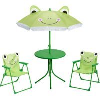 PROGARDEN Zahradní nábytek dětský set motiv žáby KO-FF1000110