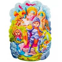 DŘEVĚNÉ BAREVNÉ PUZZLE - Statečný rytíř