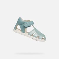 Tyrkysové dívčí barefoot sandály Geox Sandal Steppieup