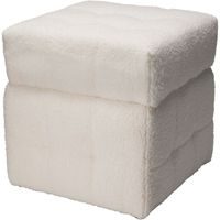 HOMESTYLING Taburet s úložným prostorem 38x38x37 cm bílá KO-NB1510850bila