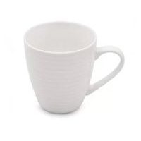 hrnek 440ml VROUBKY, BL-13447-1, bílý, new bone
