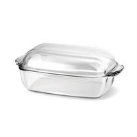 mísa 5,5l obdél. 36,5x20,8x13,5cm+víko, THERMO, var.sklo,zapék.