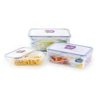 LOCKNLOCK Dóza na potraviny LOCK, set 3 ks, 2,3l/ 1l/ 360ml, plast_hamashop