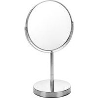 zrcátko 14x11,4x26,5cm na noze, oboustranné, kov