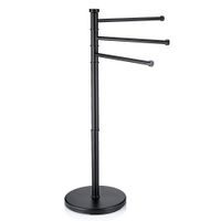 KELA Držák na ručníky Swing lakovaná nerez, černý 85,5 x 28,5 KL-18976