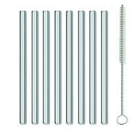 KELA Brčka skleněná s čistítkem GRACE 15 cm sada 9 ks KL-12537