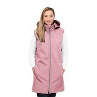 ESITO Dámská dlouhá softshellová vesta Shell pink - růžová
