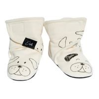 ESITO Capáčky barefoot bavlna Tlapka - smetanová