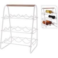 EXCELLENT HOUSEWARE Stojan na víno kovový 9 lahví KO-HZ1915470