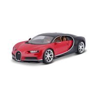 Bburago Bburago Plus - Auta HOBBY, Plus Bugatti Chiron, červeno-černá, 1:18