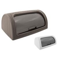 chlebovka 41,5x27x18cm, im.ratan, mix barev, plast