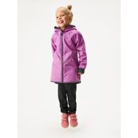 Unuo, Dětská softshellová bunda s beránkem, Fialová