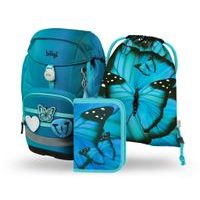 BAAGL SET 3 Airy Plus Butterfly: batoh, penál, sáček