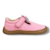 Dětská BAREFOOT domácí obuv/letní plátěnky Protetika - Kirby old pink