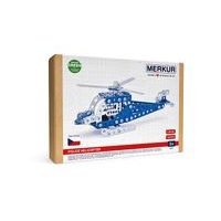 MERKUR - Stavebnice Merkur 054 - policejní vrtulník, 142 dílů