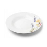 talíř d23cm hluboký TULYA, luční květiny, porcelán