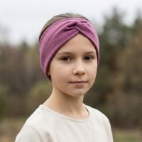 Dívčí čelenka s křížením MY MIMI - Švěstková