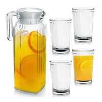 EXCELLENT HOUSEWARE Sada sklenic s karafou na limonádu skleněná 5 ks KO-YE9000500