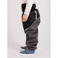 unuo Batolecí softshellové kalhoty s fleecem Autíčka tyrkysové (Softshell toodler trousers)