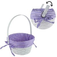 Arpex KOŠÍK VELIKONOČNÍ S UBROUSKEM 19X25 CM_hamashop