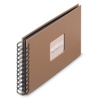 Hama album klasické spirálové FINE ART 24x17 cm, 50 stran, mousse, černé listy