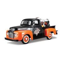 Maisto Maisto - Harley-Davidson Custom, 1948 Ford F-1 Pick up + 1958 FLH Duo Glide, 1:24