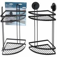 mýdlenka OVÁL stojan šikmý s přísavkou, 2dílná 13x9x9cm, plast