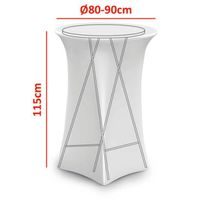 ALPINA Přehoz na barový stůl bílý ED-247488bila