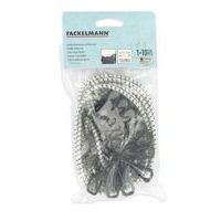 šňůra 2,5-4,5m GUMOVÁ, kolíčky 10ks 5,5cm NR, camping