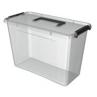 box 13,0l SIMPLE-1433,39x20x26cm,rukojeť,transp.plast