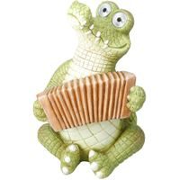 PROGARDEN Zahradní dekorace krokodýl s harmonikou solární 47 cm KO-795250660harm