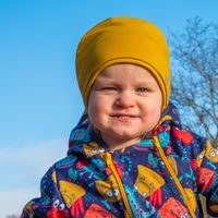 ESITO Jarní čepice BIO Bubulíni - okrová