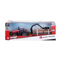 Bburago Bburago - FARMLAND, Fendt 1050 Vario s rotačními hráběmi, 10 cm