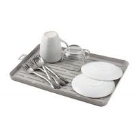 odkapávač 36x26x1,5cm PRESTIGE sv.šedý, měkký, pružný plast